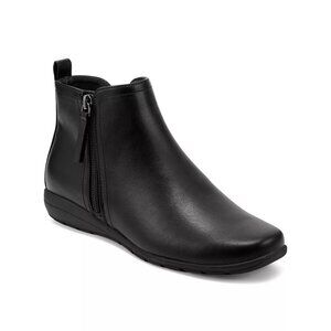 Easy Spirit Womens Aleena Casual Round Toe Booties Black Smooth Size  9.5 NIB